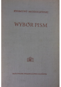Modzelewski Wybór pism