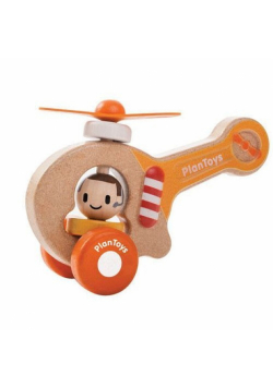 Drewniany pojazd helikopter
