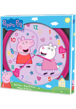 Zegar ścienny Peppa Pig 25cm PP09054