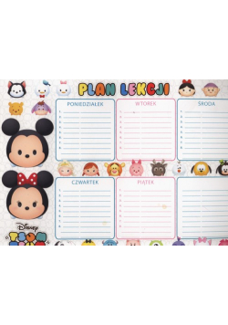 Plan Lekcji Tsum Tsum