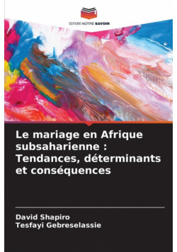 Le mariage en Afrique subsaharienne