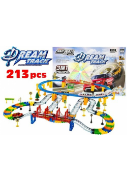 Tor DreamTrack 213Pcs 3w1 Kolejka Światło Dźwięk