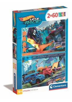 Puzzle 2x60 Super Kolor Hot Wheels