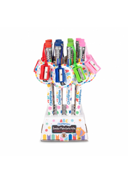 Ołówek Jumbo z temperówką i gumką 26 cm 1 szt. mix