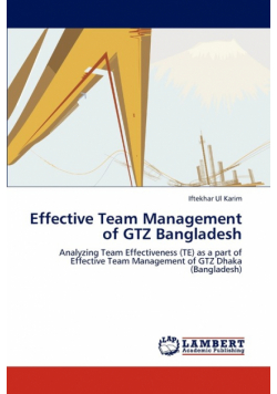Effective Team Management of Gtz Bangladesh