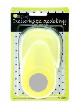 Dziurkacz ozdobny 5cm kółko z falbanką