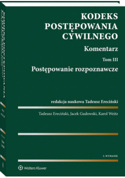 Kodeks postępowania cywilnego Tom 3