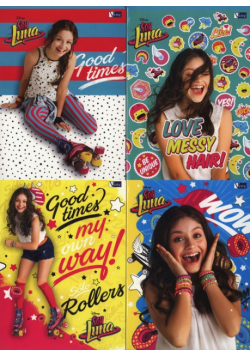 Zeszyt A4 Soy Luna w linie 60 kartek 10 sztuk mix