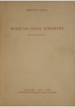 Wstęp do fizyki atmosfery