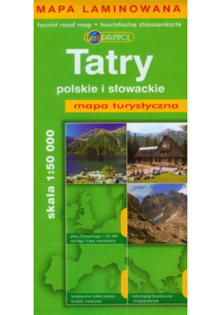 Tatry polskie i słowackie mapa turystyczna