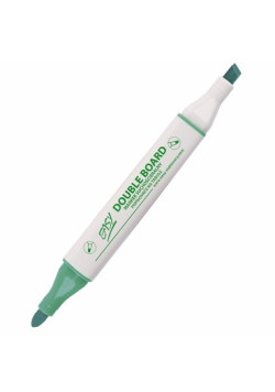 Marker suchościeralny Double board zielony 10 sztuk