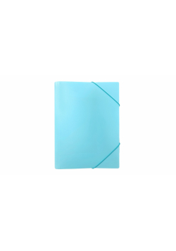 Teczka A4 z gumką PP pastel niebieski
