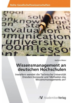 Wissensmanagement an deutschen Hochschulen