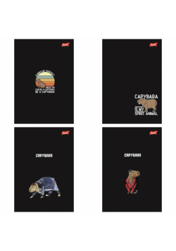 Paczka Zeszyt A5 60 k. linia Capybara mix wzorów 10 szt.