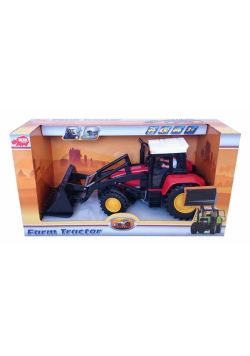 Traktor farmera czerwony
