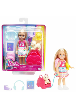 Barbie Chelsea w podróży Lalka HJY17