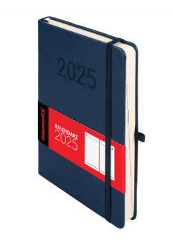 Kalendarz 2025 Memofix A5 DNS granatowy