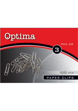 Spinacze Metalowe 100 sztuk OPTIMA