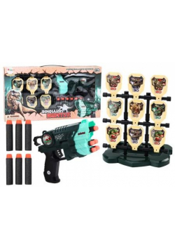 Pistolet z tarczą + strzałki zielony
