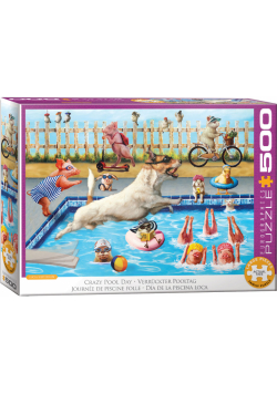 Puzzle 500 Crazy pool day by Lucia Heffer 6500-5878