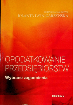 Opodatkowanie przedsiębiorstw