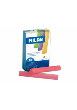 Kreda Milan szkolna trójkątna kolorowa 10 sztuk