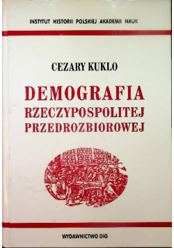 Demografia Rzeczypospolitej Przedrozbiorowej