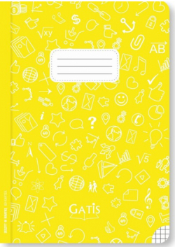 Zeszyt A5 ECO YELLOW w kratkę 60 kartek