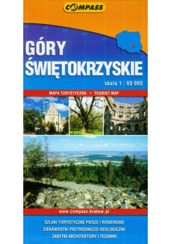 Góry Świętokrzyskie mapa turystyczna