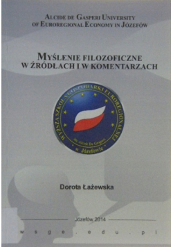 myślenie filozoficzne w źródłach i w komentarzach