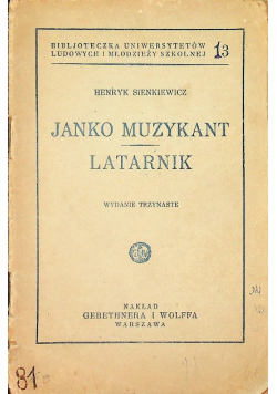 Janko muzykant / Latarnik 1929 r.