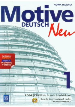 Motive Deutsch Neu 1 Podręcznik z płytą CD Zakres podstawowy