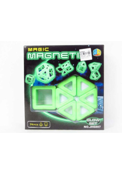 Klocki magnetyczne fluorescencyjne