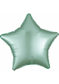 Balon foliowy Lustre Mint Green gwiazda 48cm