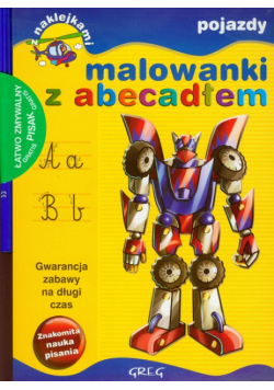 Malowanki z abecadłem Pojazdy + pisak