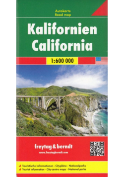 California mapa drogowa 1:600 000