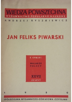 Jan Feliks Piwarski, 1950r.