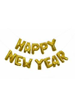 Balony foliowe napis Happy New Year