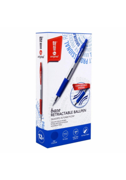 Długopis automatyczny Base niebieski (12szt)MemoBe