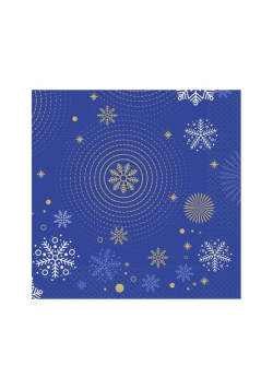 Serwetki Hello Winter Navy Blue 33x33cm 20szt