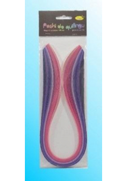 Paski do quillingu 10mmx50cm różowe 100szt