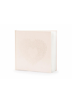 Księga Gości jasno różowa 20,5x20,5cm 22 kartki