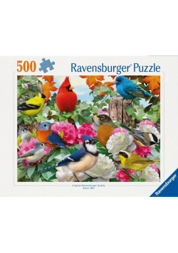Puzzle 2D 500 Ptaki ogrodowe