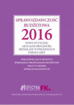 Sprawozdawczość budżetowa 2016