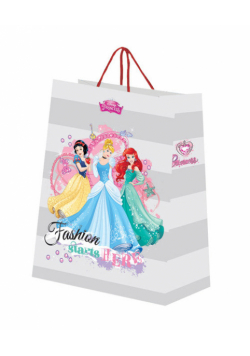 Torba papierowa jumbo Księżniczki 10 sztuk mix