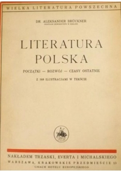 Literatura Polska początki - rozwój - czasy ostatnie, 1931 r.