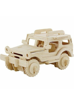 Puzzle drewniane 3D Jeep