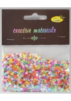 Elementy z folii gwiazdki pastelowe 20g