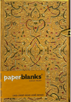Notatnik Mini Gold Inlay w linie