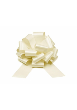 Kokarda dekoracyjna DIY złamana biel 30cm